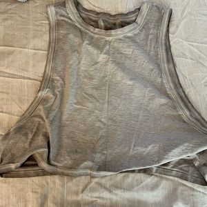 Lululemon Muscle Love crop tank. Special addition tie dye gray!